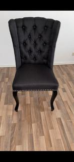 2 Eetkamer stoelen, Enlèvement, Comme neuf, Noir