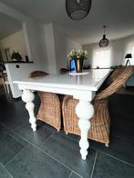 Mooie witte landelijke tafel, Huis en Inrichting, Ophalen