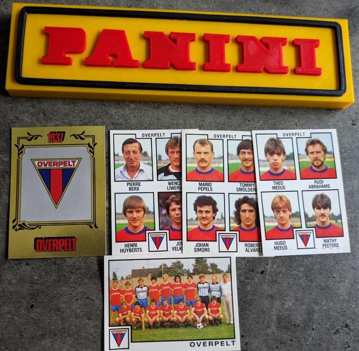 PANINI FOOTBALL 85 OVERPELT 5 STICKERS 1985, Hobby en Vrije tijd, Stickers en Plaatjes, Nieuw, Verzenden