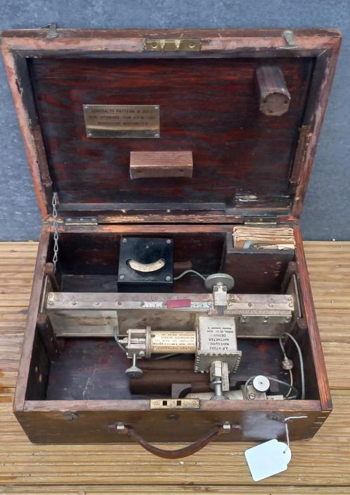 RARE British Navy Box contenant un wattmètre à guide d'ondes, Collections, Objets militaires | Seconde Guerre mondiale, Marine