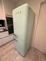 Smeg ijskast mint groen, Ophalen, Gebruikt, 60 cm of meer, Met aparte vriezer
