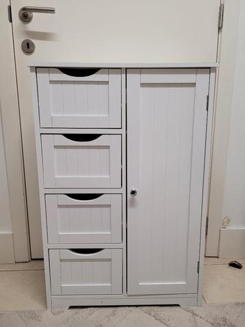 Badkamerkast met deur en 4 lades - in topstaat! beschikbaar voor biedingen