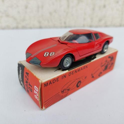 TEKNO 930 MONZA GT ROOD + DOOS + HANDLEIDING + VERWIJDERBAAR, Hobby en Vrije tijd, Modelauto's | 1:50, Gebruikt, Auto, Tekno, Ophalen of Verzenden