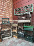 25 vieilles cages à oiseaux en bois et métal, Enlèvement ou Envoi, Comme neuf, Bois