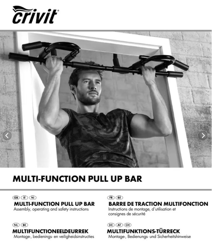 barre de traction multifonctionnelle, Sports & Fitness, Équipement de fitness, Comme neuf, Barre de traction, Bras, Pectoraux