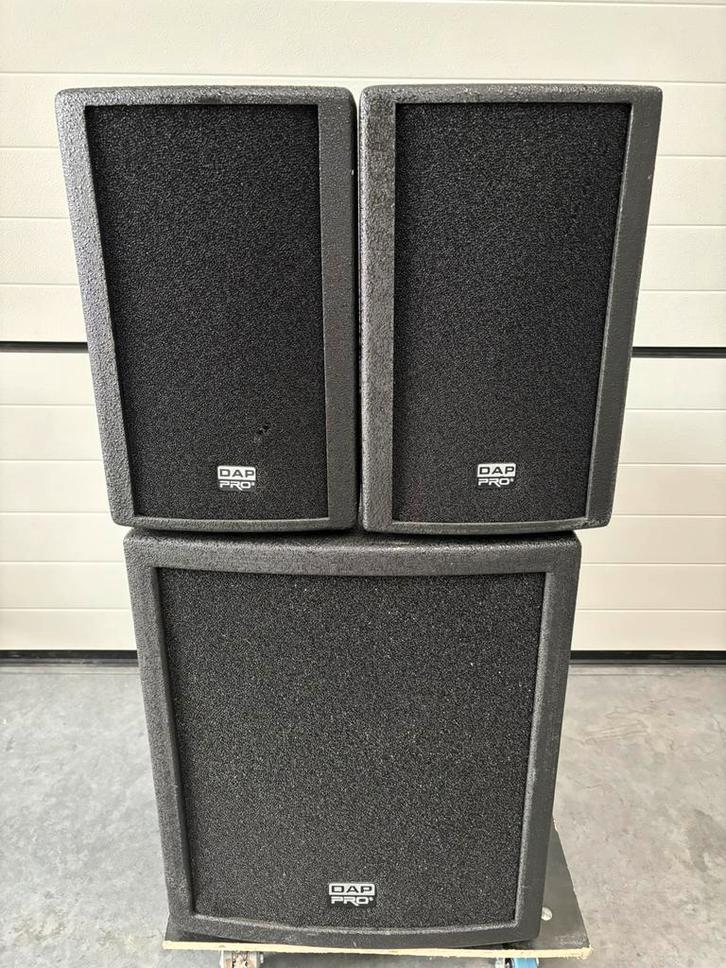 DAP Club Mate 15 actieve luidsprekerset, Audio, Tv en Foto, Luidsprekerboxen, Zo goed als nieuw, Subwoofer, 120 watt of meer, Overige merken
