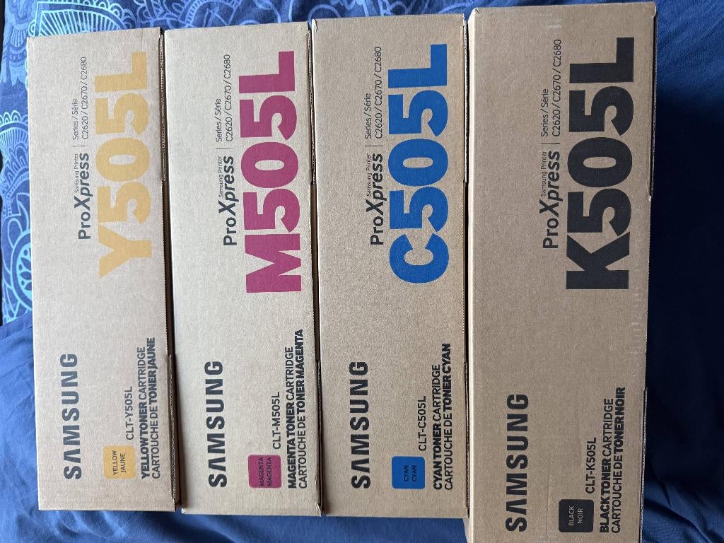 Samsung CLT-*505L- toner d'origine, Ophalen of Verzenden, Nieuw, Toner, Samsung