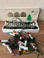 Vintage gekleurde kerstlampjes kerstverlichting ( 2 sets ), Ophalen of Verzenden, Gebruikt