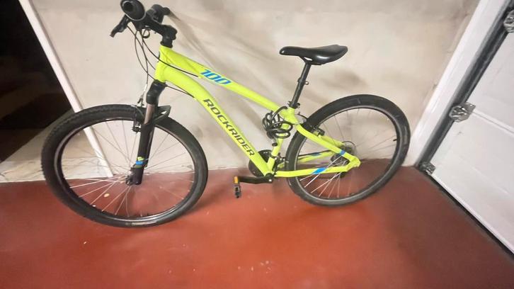 Rockrider ST100 Mountainbike–27.5 inch–Limegroen–Goede staat, Fietsen en Brommers, Fietsen | Crossfietsen en BMX, Zo goed als nieuw
