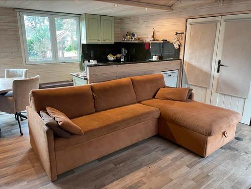 Zetelbed, Huis en Inrichting, Zetels | Complete zithoeken, Zo goed als nieuw, Leer, Ophalen