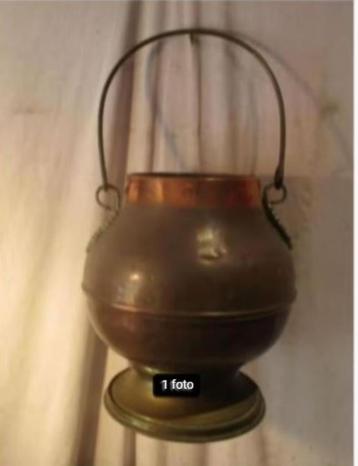 Belle bouilloire ancienne en cuivre - 28H et 23D, Enlèvement ou Envoi, Cuivre