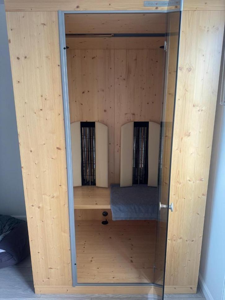 Physiotherm ErgoVital II Infrarood Sauna - 2p (Topkwaliteit), Sport en Fitness, Sauna, Zo goed als nieuw, Complete sauna, Infrarood