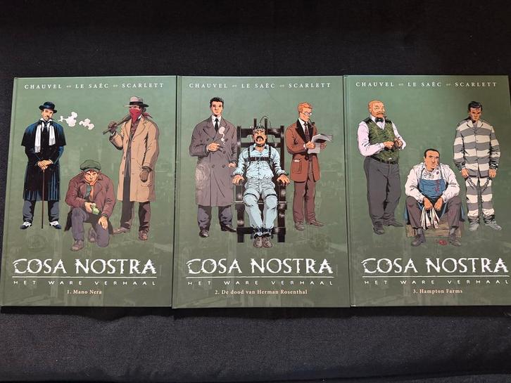 Strips COSA NOSTRA deel 1 tmt 3 - hardcovers, Boeken, Stripverhalen, Zo goed als nieuw, Meerdere stripboeken, Ophalen of Verzenden