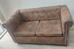 Tweezit zeteltje Chesterfield-stijl, Huis en Inrichting, Zetels | Zetels, Ophalen, Tweepersoons, 75 tot 100 cm, Zo goed als nieuw