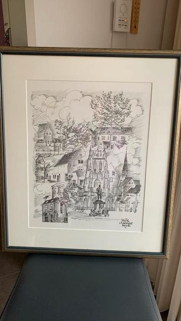 Pentekening Valère Maenhout beschikbaar voor biedingen