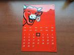 Blikken kalender la vache qui rit 35x25, Ophalen of Verzenden