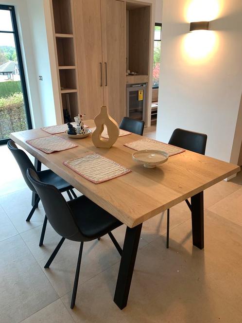 Boomstamtafel - als nieuw, Huis en Inrichting, Tafels | Eettafels, Zo goed als nieuw, 100 tot 150 cm, 200 cm of meer, Vijf personen of meer
