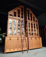 Handgemaakte Kloosterkast | Vitrinekast - Art Deco #1861, Antiek en Kunst, Antiek | Meubels | Kasten, Ophalen of Verzenden