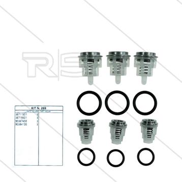 Kleppenset 6-delig Evolution Serie Hogedruk beschikbaar voor biedingen