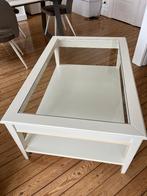 table de salon blanc et verre, Maison & Meubles, Tables | Tables de salon, 100 à 150 cm, Moins de 50 cm, Verre, Enlèvement