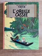 Tintin L’oreille cassée 1966  reliée à l’envers,rare., Gelezen, Ophalen of Verzenden, Eén stripboek, Hergé