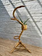 Vintage rotan plantenhouder ‘slang’, Ophalen