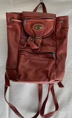 Bruin lederen rugzakje in soepel leder., Ophalen of Verzenden, Zo goed als nieuw, 25 tot 40 cm