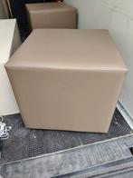 LEDEREN POEF (2 STUKS), Huis en Inrichting, Zetels | Voetbanken en poefs, Ophalen, Zo goed als nieuw