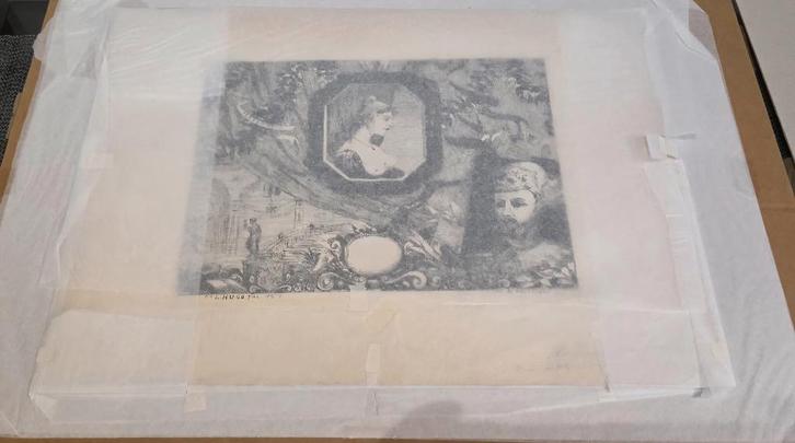 Blason Hugo+Léopold Armand Hugo+Pièce de Musée+Unique, Antiquités & Art, Art | Eaux-fortes & Gravures, Enlèvement ou Envoi