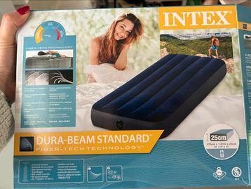 Matelas 1 personne gonflable INTEX comme neuf, Enlèvement, Comme neuf, 1 personne