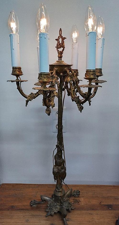 Bronzen kandelaar, Antiek en Kunst, Antiek | Brons en Koper, Brons, Ophalen