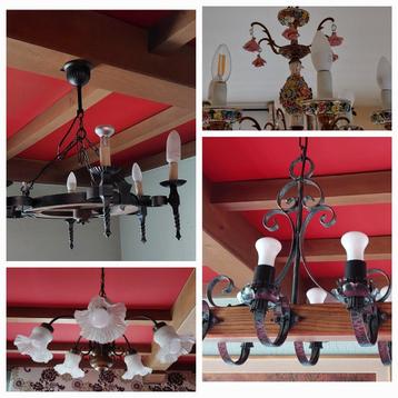 Vintage. Mooie lusters! 50 euro per stuk  0 beschikbaar voor biedingen