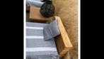 Teak zetel met rotan afwerking 1p, Ophalen of Verzenden, Gebruikt, Riet of Rotan, Teak en rotan