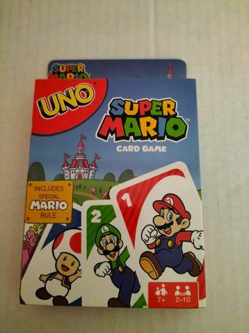 Jeu de cartes UNO Mario (NOUVEAU)