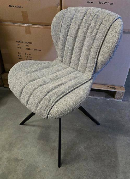 Draaistoel Butterfly 6412 natural Grey (12 x voorraad), Huis en Inrichting, Stoelen, Nieuw, Stof, Ophalen of Verzenden