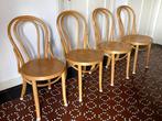 Thonet bistro cafe stoelen, model 18, set van 4, beuken, Huis en Inrichting, Stoelen, Ophalen, Overige kleuren, Vintage, Zo goed als nieuw