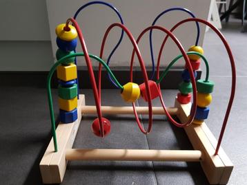 Ikea kralenspiraal houten speelgoed