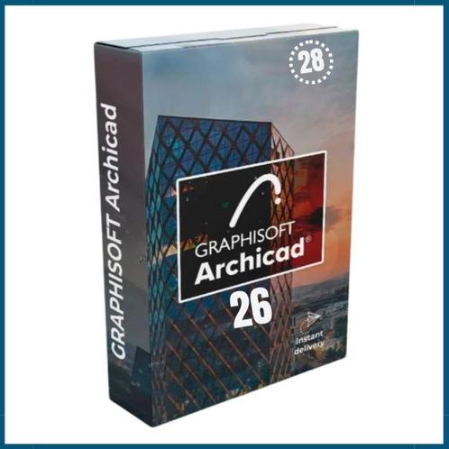Graphisoft archicad v 26  Volledige Versie, Computers en Software, Ontwerp- en Bewerkingssoftware, Nieuw, Windows, Ophalen