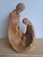Statue en bois faite à la main de Joseph, Marie et l'enfant, Antiek en Kunst, Ophalen of Verzenden