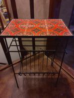 Retro Vintage smeedijzeren tijdschriftenrek, krantenrek, Enlèvement, Utilisé