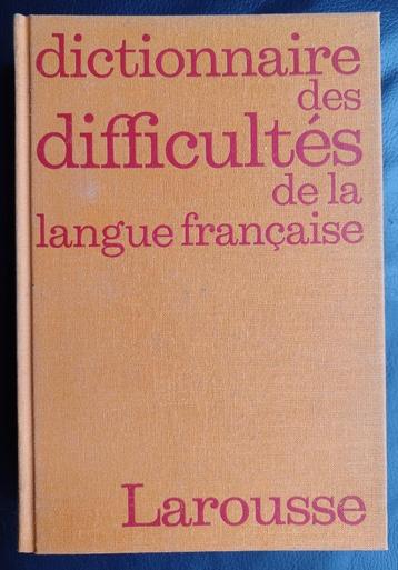 Dictionnaire des difficultés de la langue française Larousse beschikbaar voor biedingen
