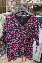 Blouse nieuw zwart rode letters MarcCain mt 3 (40), Kleding | Dames, Maat 38/40 (M), Overige kleuren, Nieuw, Ophalen of Verzenden