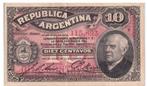 Argentinië, 10 Centavos, 1895, XF, p228a, Postzegels en Munten, Bankbiljetten | Amerika, Los biljet, Zuid-Amerika, Verzenden