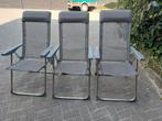 Set van 3 aluminium kampeerstoelen, Ophalen, Gebruikt, Campingstoel