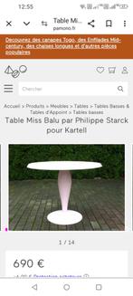 Superbe table vintage Kartel "miss balu" Philippe Starck, Enlèvement