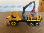 Playmobil Houttransport met kraan (doos + boekje), Kinderen en Baby's, Ophalen of Verzenden, Zo goed als nieuw, Complete set