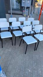 10 witte industriële stoelen, Ophalen of Verzenden