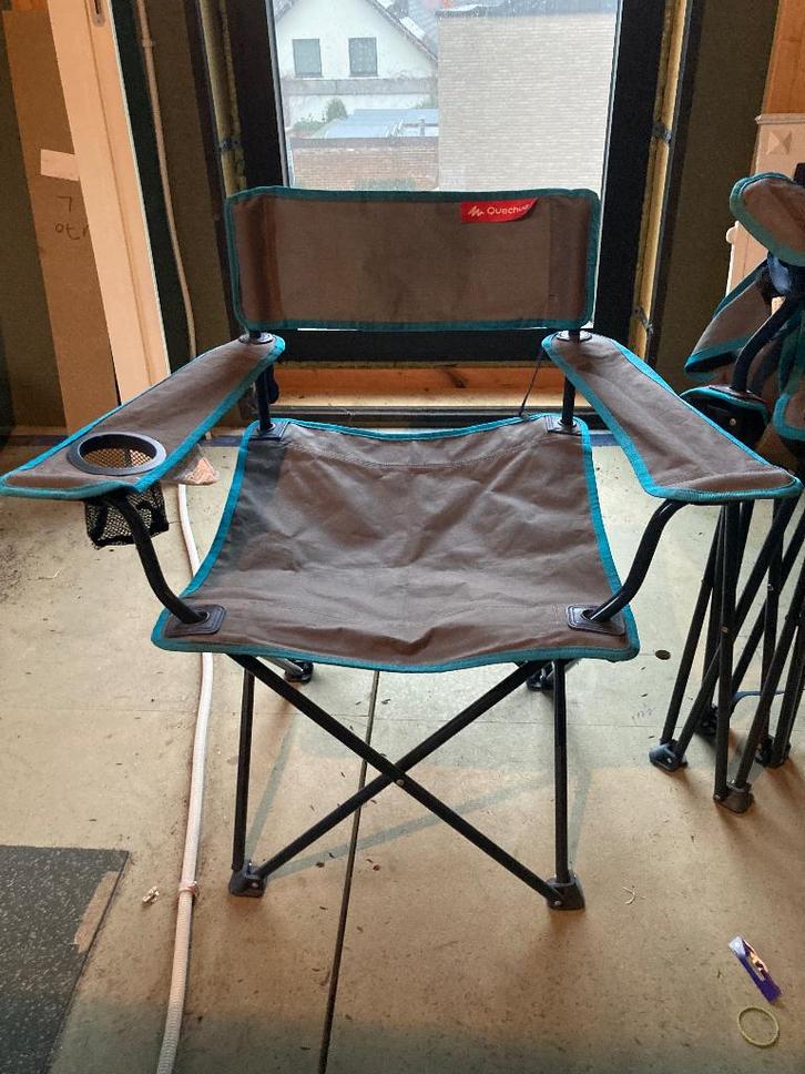 Kampeerstoelen Decathlon, Caravans en Kamperen, Kampeermeubelen, Zo goed als nieuw, Campingstoel, Ophalen