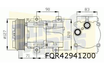 Ford Escort (9/90-12/00) (benz.) compressor AC OES! 1021290 beschikbaar voor biedingen
