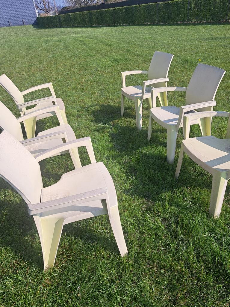 Tuinstoelen 6 st, Ophalen, Zo goed als nieuw